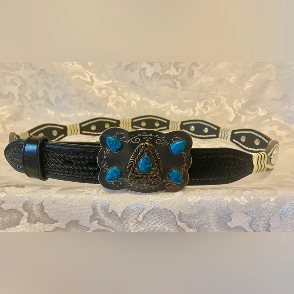 NWOT Nocona Western Belt, Hand-tooled Genuine Leather, Men’s 44